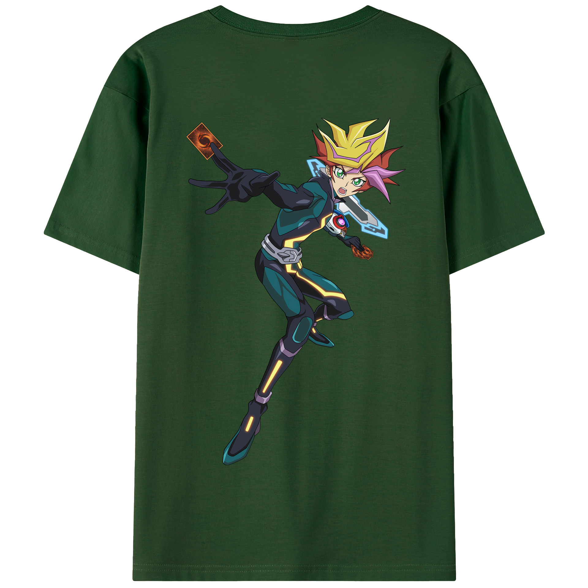 （画像用） 遊☆戯☆王 Yu-Gi-Oh! 綿100％半袖Tシャツ（背面プリント）